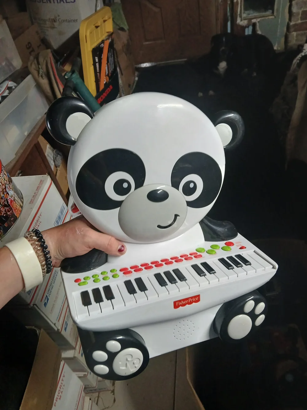 Fisher-Price Panda Piano (similar to KFP2522) featuring a white panda Works Good